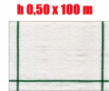 .Telo per Pacciamatura  Bianco Quadrettato Tessuto Polipropilene Antistrappo - mt 100 x 0,50  H